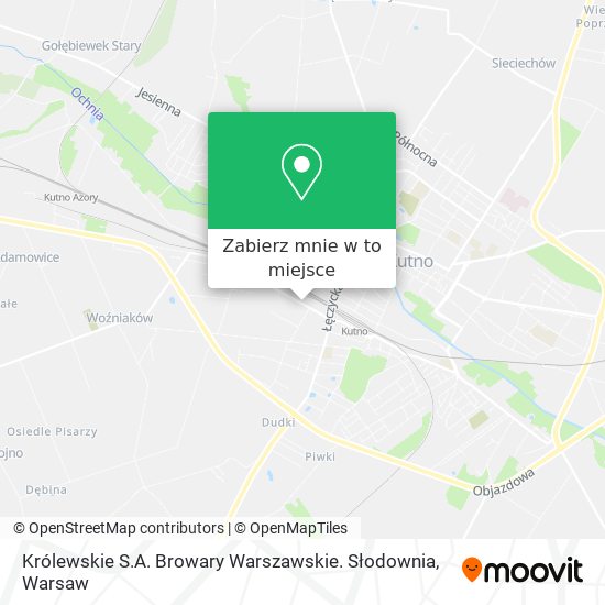 Mapa Królewskie S.A. Browary Warszawskie. Słodownia