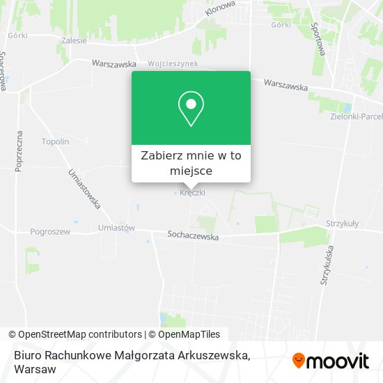 Mapa Biuro Rachunkowe Małgorzata Arkuszewska