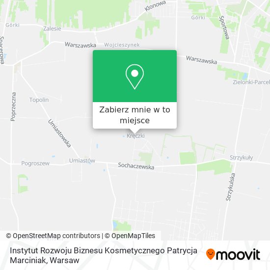 Mapa Instytut Rozwoju Biznesu Kosmetycznego Patrycja Marciniak