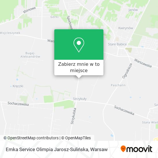 Mapa Emka Service Olimpia Jarosz-Sulińska