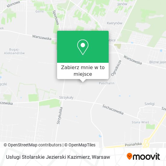 Mapa Usługi Stolarskie Jezierski Kazimierz