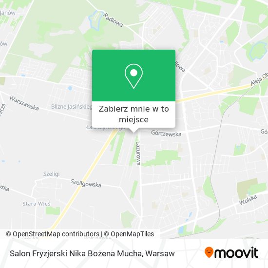 Mapa Salon Fryzjerski Nika Bożena Mucha