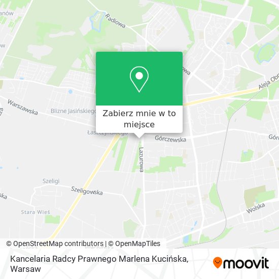 Mapa Kancelaria Radcy Prawnego Marlena Kucińska