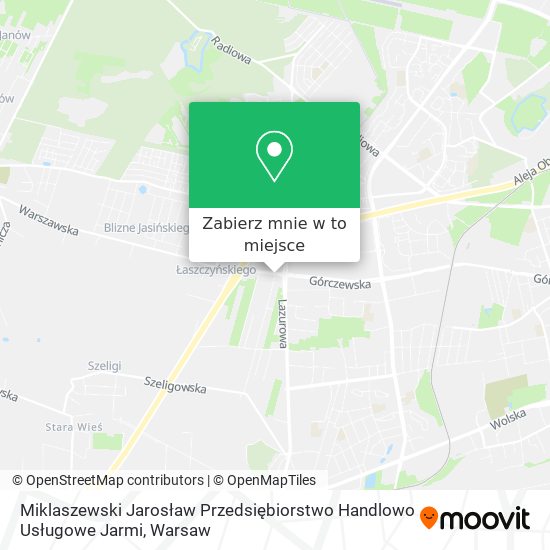 Mapa Miklaszewski Jarosław Przedsiębiorstwo Handlowo Usługowe Jarmi