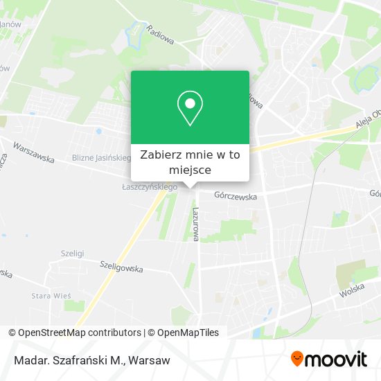 Mapa Madar. Szafrański M.