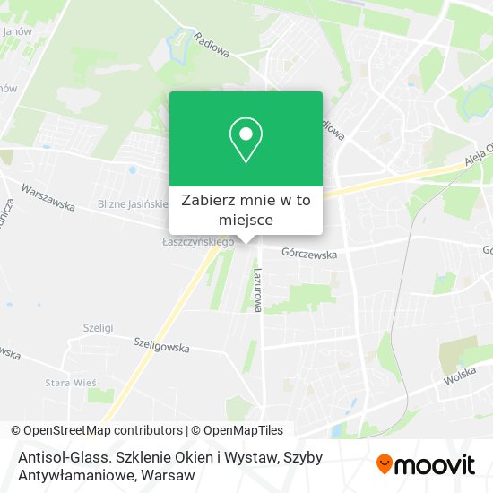 Mapa Antisol-Glass. Szklenie Okien i Wystaw, Szyby Antywłamaniowe