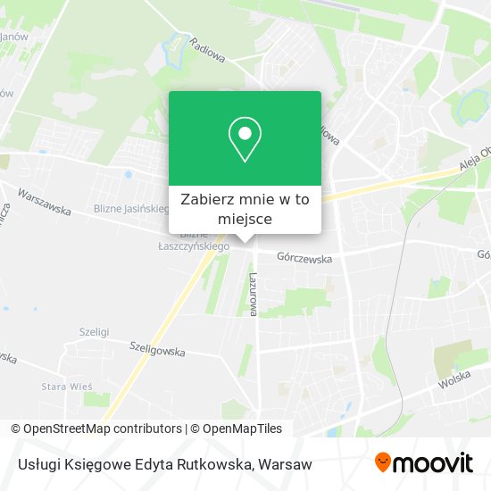 Mapa Usługi Księgowe Edyta Rutkowska