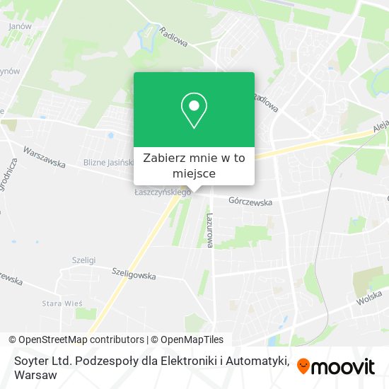 Mapa Soyter Ltd. Podzespoły dla Elektroniki i Automatyki