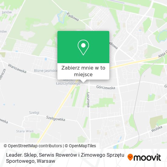 Mapa Leader. Sklep, Serwis Rowerów i Zimowego Sprzętu Sportowego