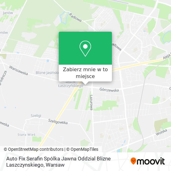 Mapa Auto Fix Serafin Spólka Jawna Oddzial Blizne Laszczynskiego