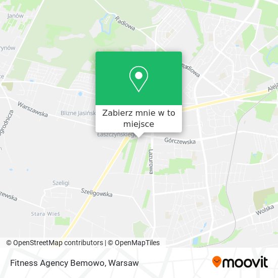 Mapa Fitness Agency Bemowo