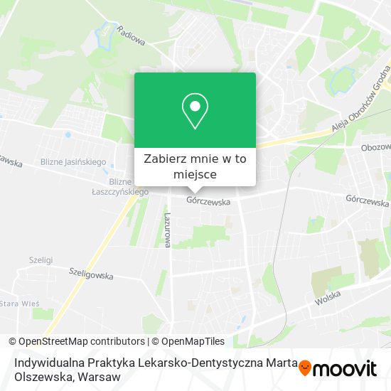 Mapa Indywidualna Praktyka Lekarsko-Dentystyczna Marta Olszewska