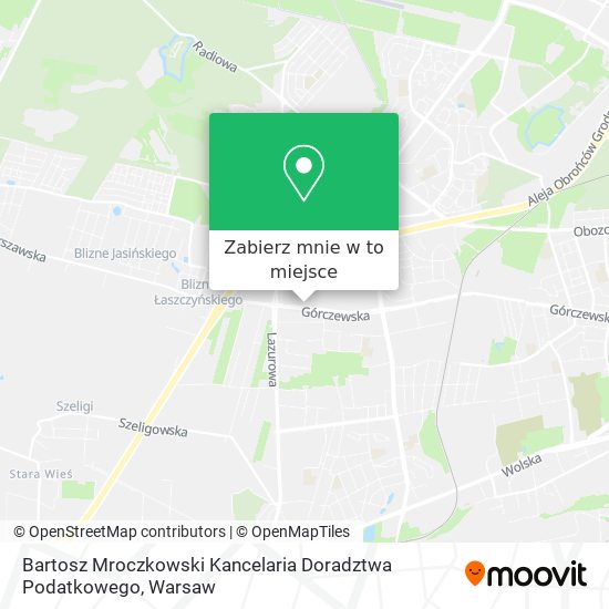 Mapa Bartosz Mroczkowski Kancelaria Doradztwa Podatkowego