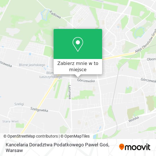 Mapa Kancelaria Doradztwa Podatkowego Paweł Goś