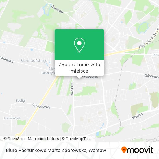 Mapa Biuro Rachunkowe Marta Zborowska