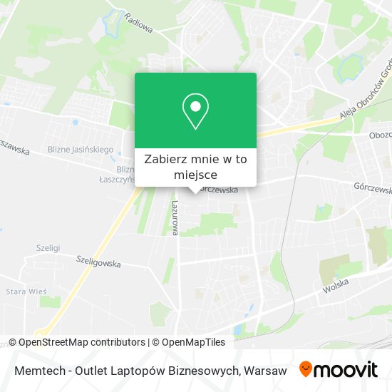 Mapa Memtech - Outlet Laptopów Biznesowych