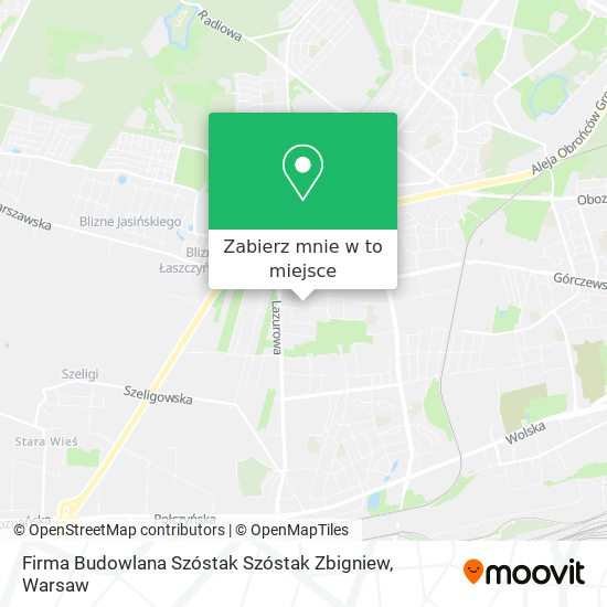 Mapa Firma Budowlana Szóstak Szóstak Zbigniew