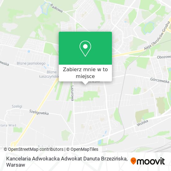 Mapa Kancelaria Adwokacka Adwokat Danuta Brzezińska