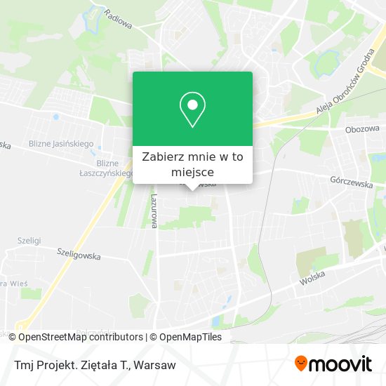 Mapa Tmj Projekt. Ziętała T.