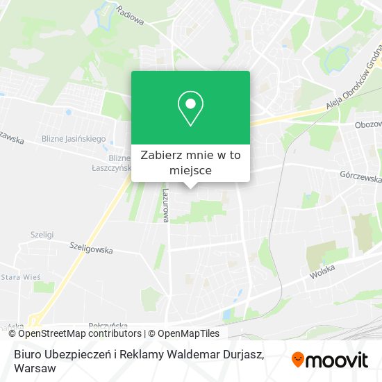 Mapa Biuro Ubezpieczeń i Reklamy Waldemar Durjasz