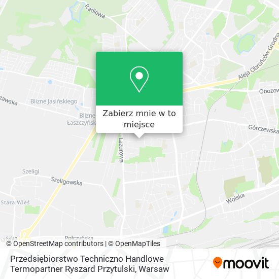 Mapa Przedsiębiorstwo Techniczno Handlowe Termopartner Ryszard Przytulski