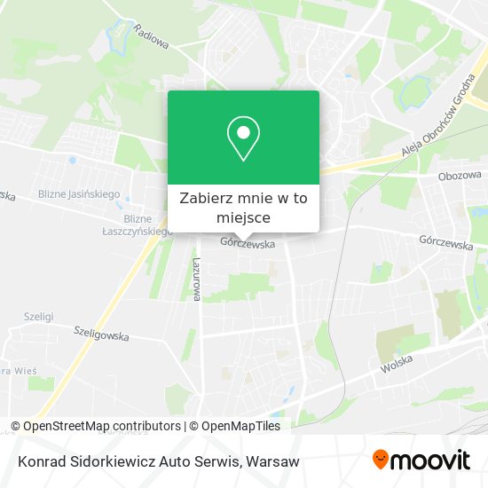 Mapa Konrad Sidorkiewicz Auto Serwis