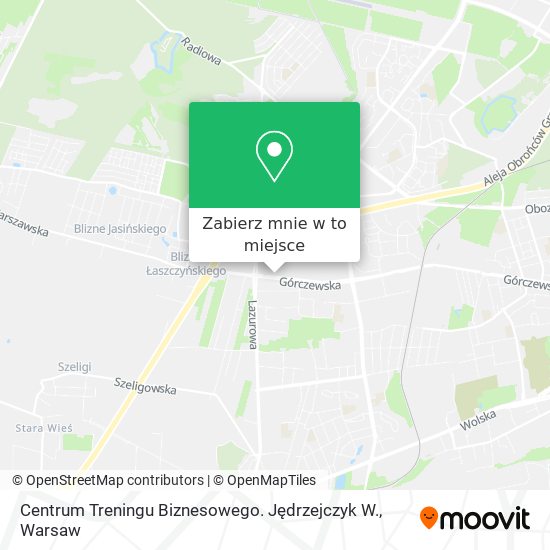 Mapa Centrum Treningu Biznesowego. Jędrzejczyk W.