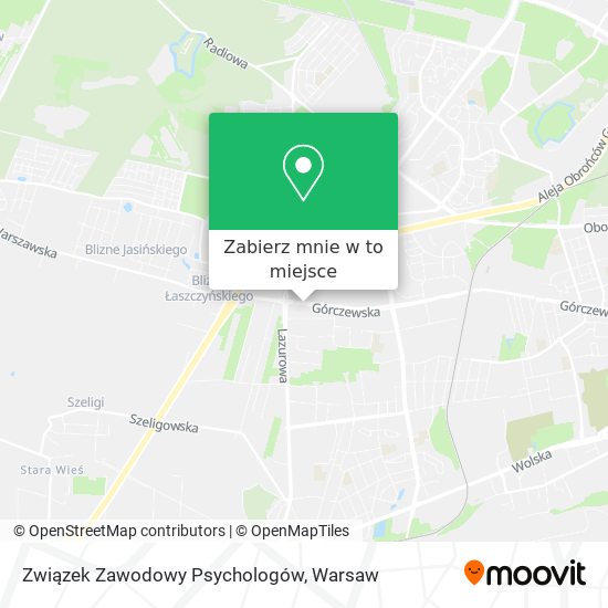 Mapa Związek Zawodowy Psychologów