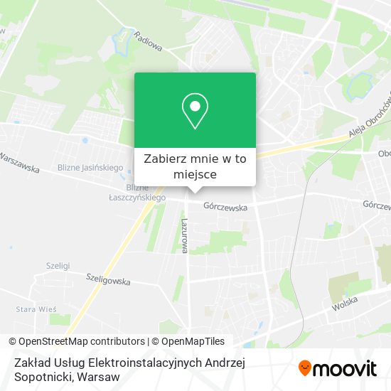 Mapa Zakład Usług Elektroinstalacyjnych Andrzej Sopotnicki