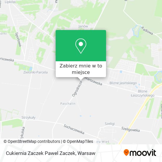 Mapa Cukiernia Zaczek Pawel Zaczek