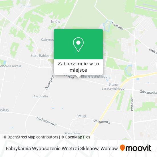 Mapa Fabrykarnia Wyposażenie Wnętrz i Sklepów