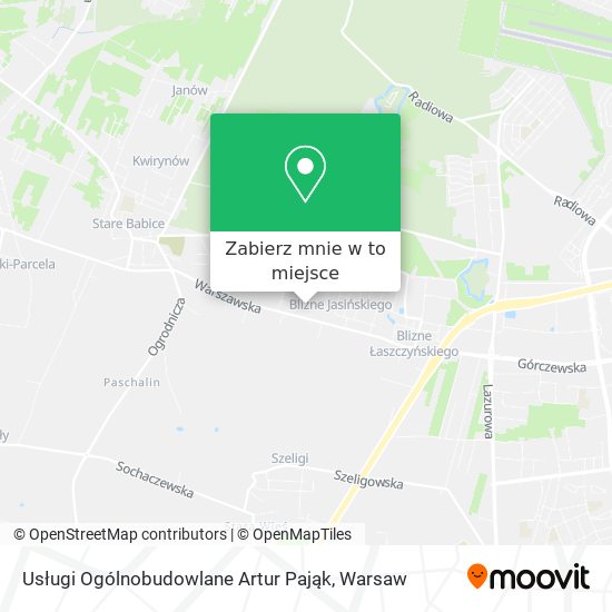 Mapa Usługi Ogólnobudowlane Artur Pająk