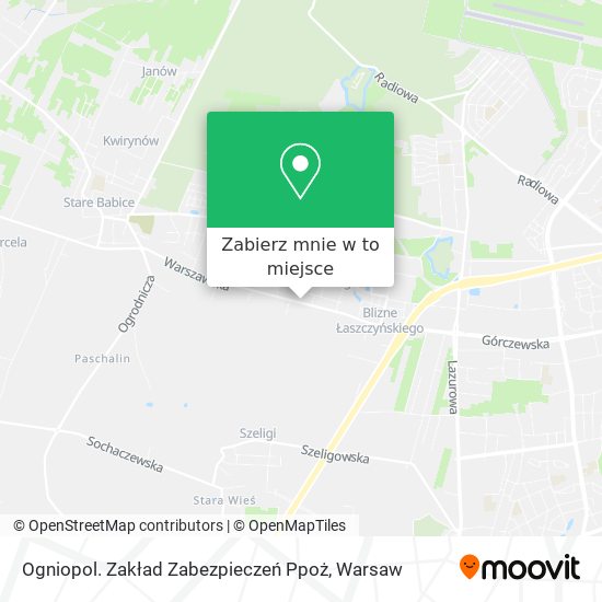 Mapa Ogniopol. Zakład Zabezpieczeń Ppoż