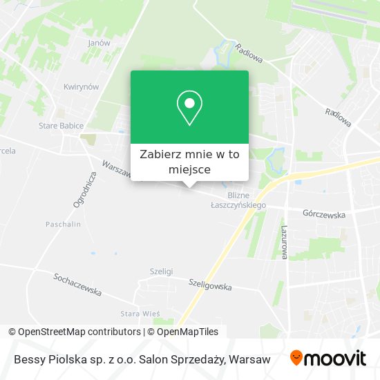 Mapa Bessy Piolska sp. z o.o. Salon Sprzedaży