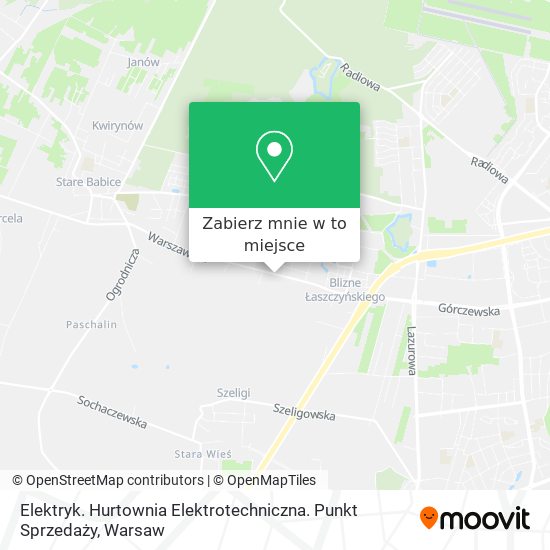 Mapa Elektryk. Hurtownia Elektrotechniczna. Punkt Sprzedaży