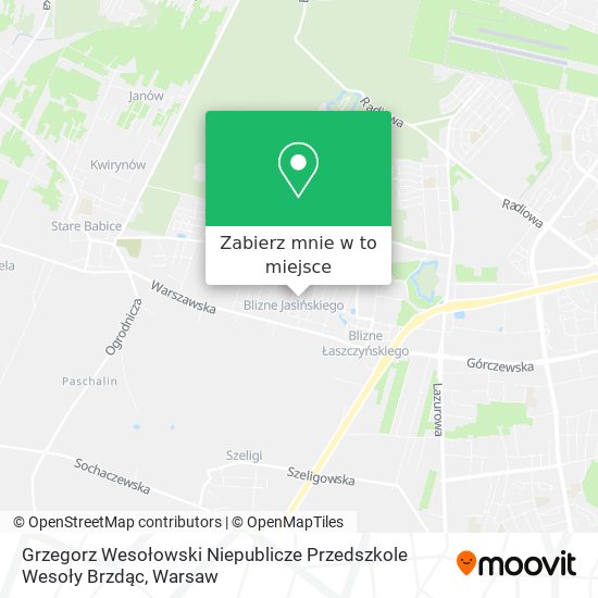 Mapa Grzegorz Wesołowski Niepublicze Przedszkole Wesoły Brzdąc