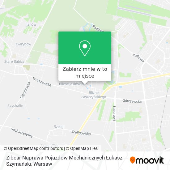 Mapa Zibcar Naprawa Pojazdów Mechanicznych Łukasz Szymański