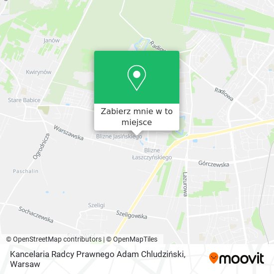 Mapa Kancelaria Radcy Prawnego Adam Chludziński