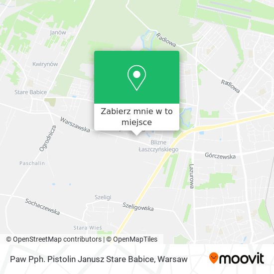 Mapa Paw Pph. Pistolin Janusz Stare Babice