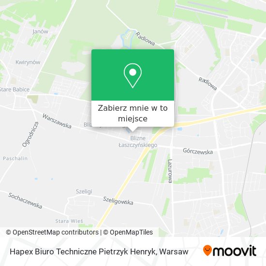 Mapa Hapex Biuro Techniczne Pietrzyk Henryk