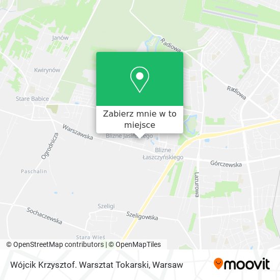 Mapa Wójcik Krzysztof. Warsztat Tokarski