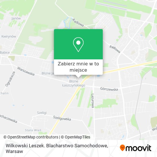 Mapa Wilkowski Leszek. Blacharstwo Samochodowe