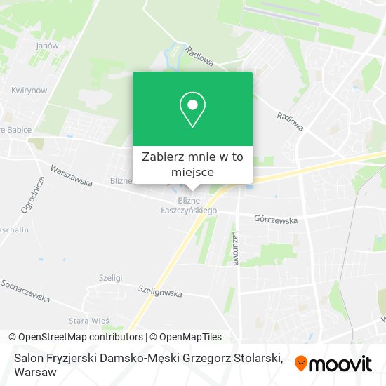 Mapa Salon Fryzjerski Damsko-Męski Grzegorz Stolarski