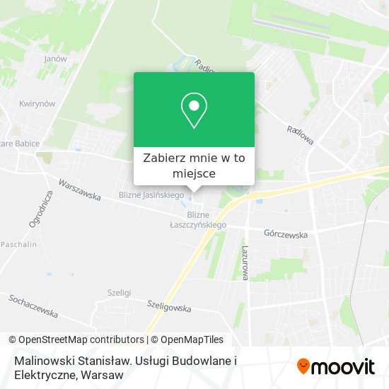 Mapa Malinowski Stanisław. Usługi Budowlane i Elektryczne