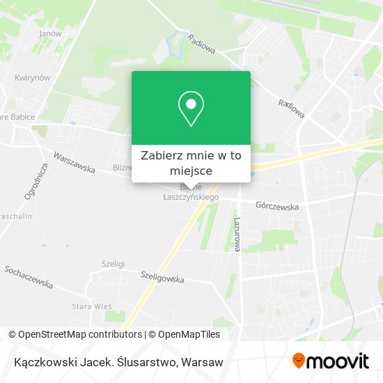 Mapa Kączkowski Jacek. Ślusarstwo