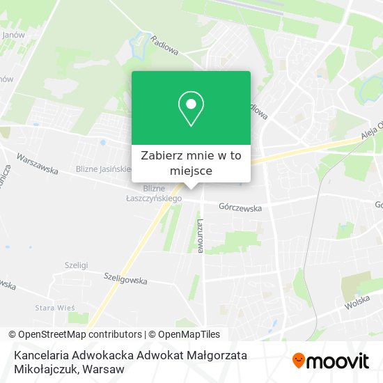 Mapa Kancelaria Adwokacka Adwokat Małgorzata Mikołajczuk