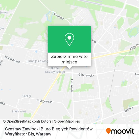 Mapa Czesław Zawłocki Biuro Biegłych Rewidentów Weryfikator Bis