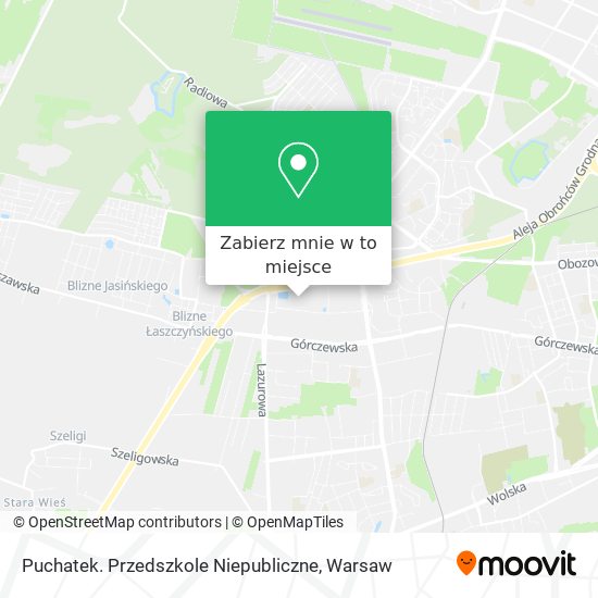 Mapa Puchatek. Przedszkole Niepubliczne