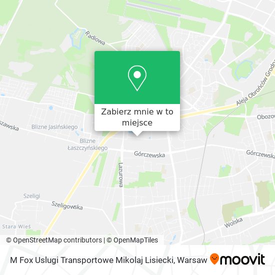 Mapa M Fox Uslugi Transportowe Mikolaj Lisiecki