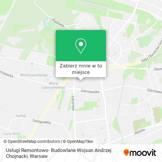 Mapa Usługi Remontowo- Budowlane Wojsan Andrzej Chojnacki